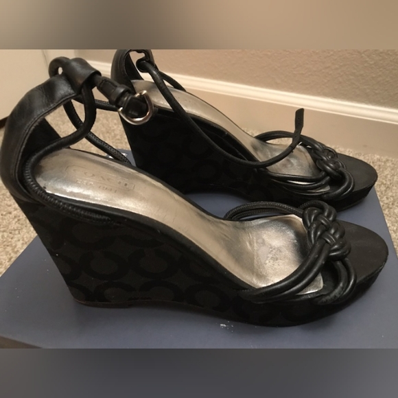 Coach black wedges - Picture 2 of 4